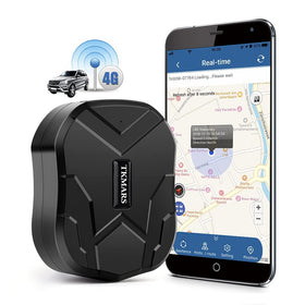 TKMARS TK905B magnetic-mount hidden tracker for discreet installation on metal surfaces.