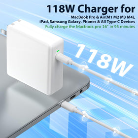 TKTKMETA 118W charger side view showing compact, travel-friendly design