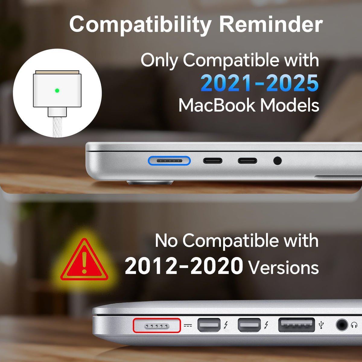 TKTKMETA MacBook compatibility with 2021–2025 models for seamless charging