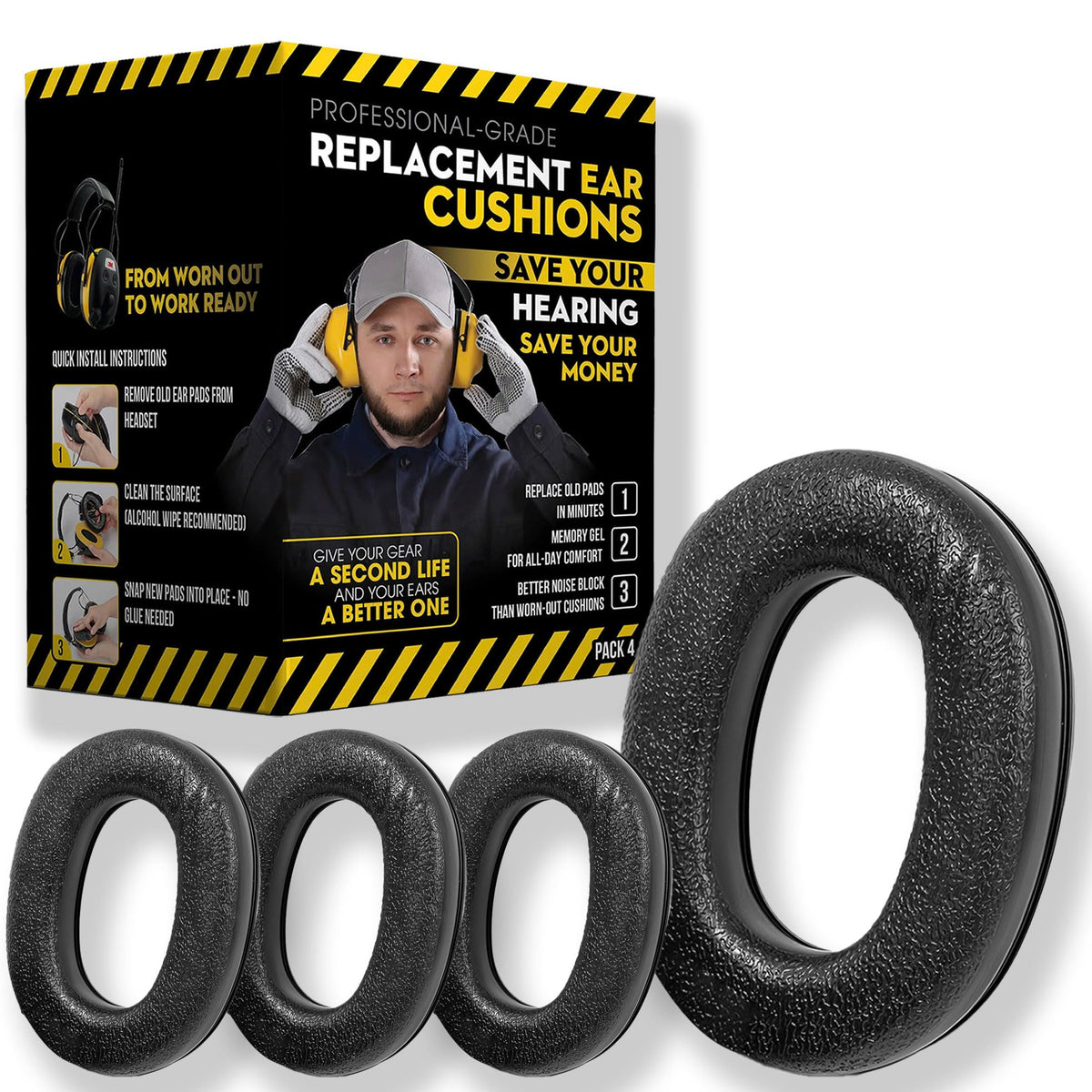 TL HONGPHUC 3M WorkTunes replacement ear pads focused on comfort and durability.