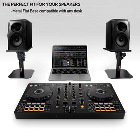 Tlingt on desk organizing speakers and freeing workspace for productivity