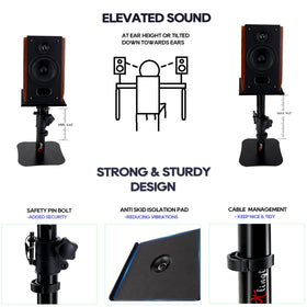 Tlingt side view with four height positions for ergonomic listening