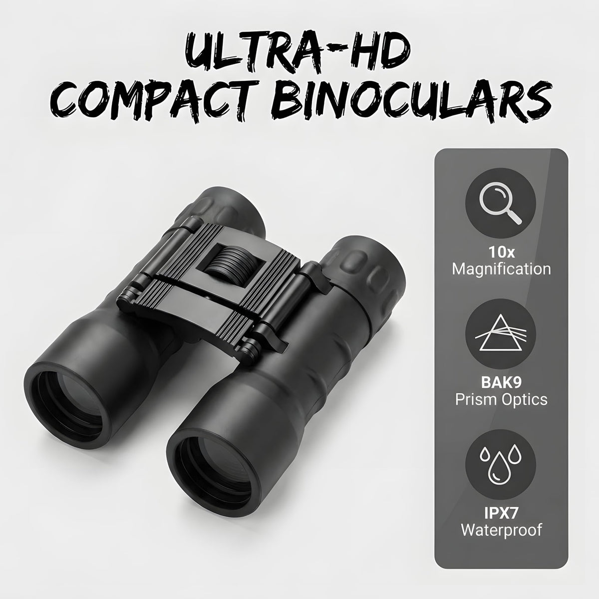 TLmathus folded binoculars in hand illustrating lightweight travel convenience