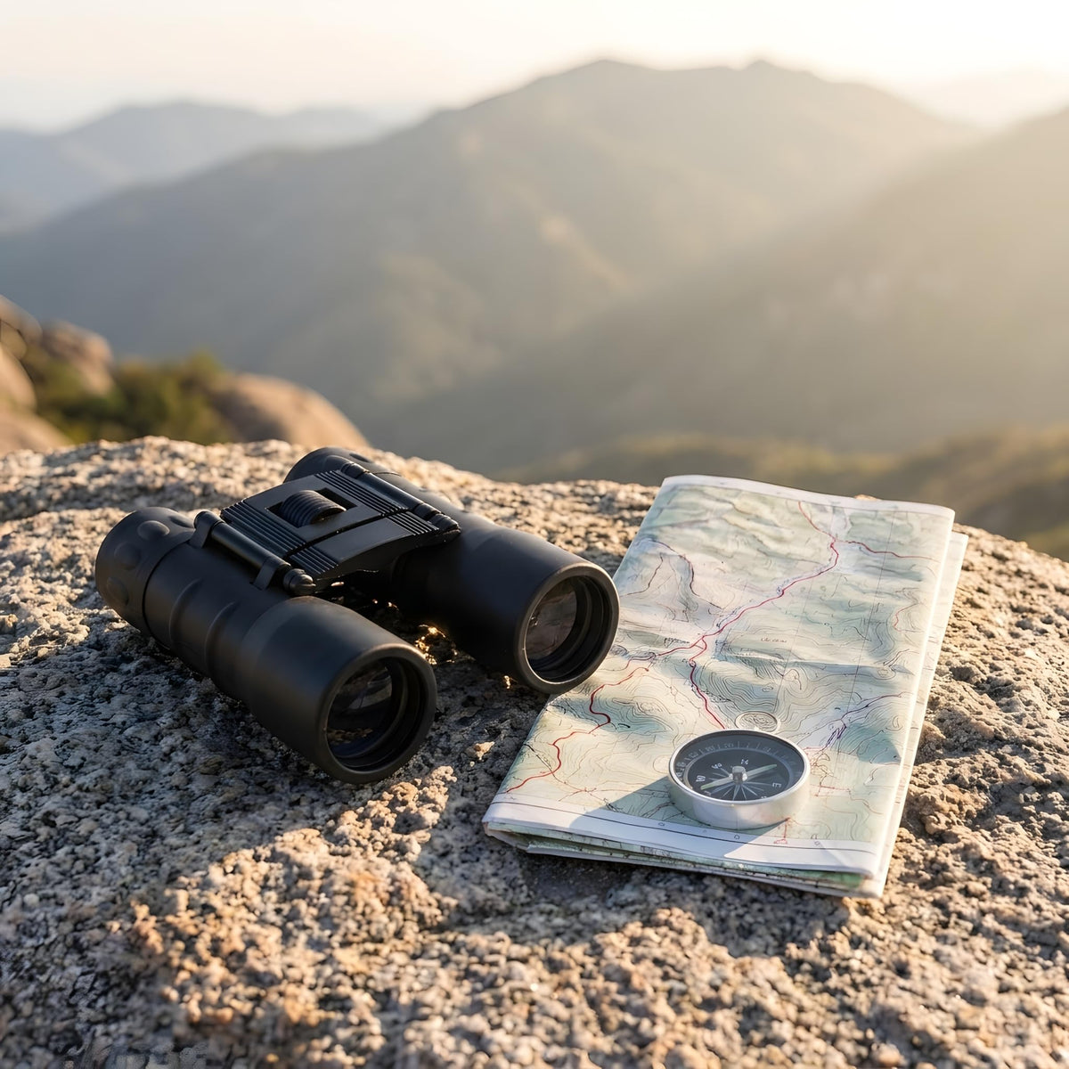 TLmathus next to backpack showing compact size for easy packing