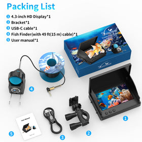TMACTIME box with monitor, camera, stand, and charging cable included