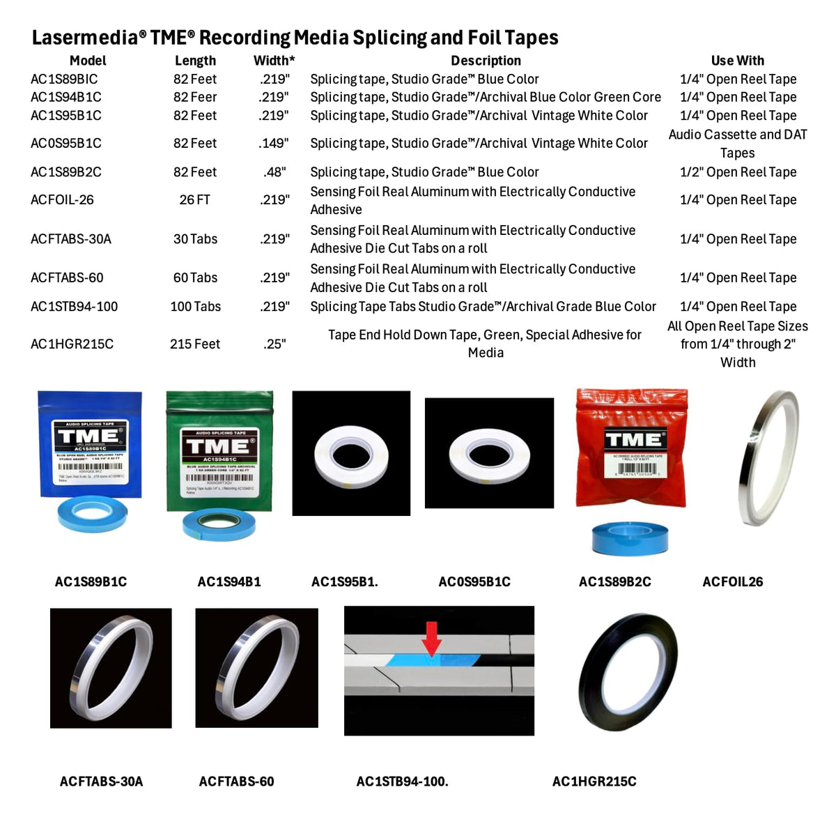 Close-up of TME tape adhesive edge showing clean cut and reliable bond