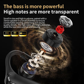 TMGADTDU Open Ear headset features anti-touch controls for hands-free operation.