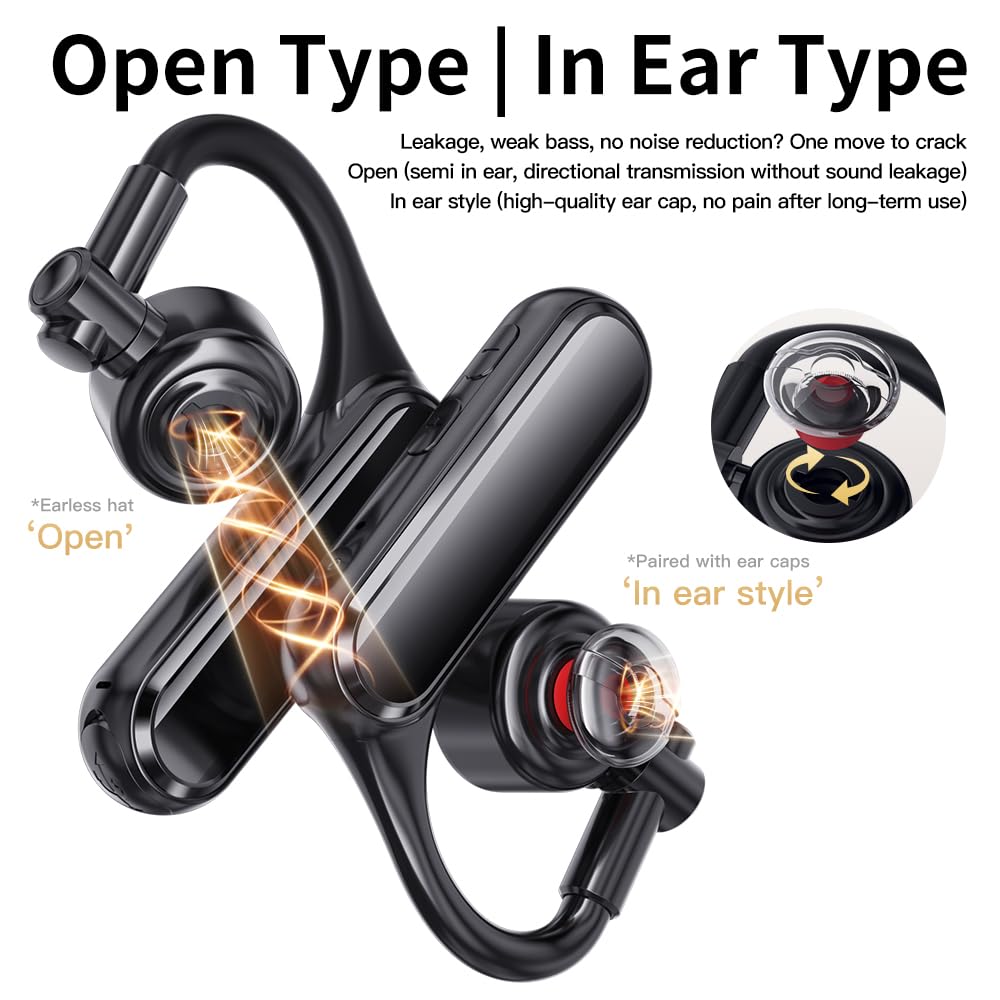 TMGADTDU Open Ear headset offers up to 30 hours of battery life for daily use.