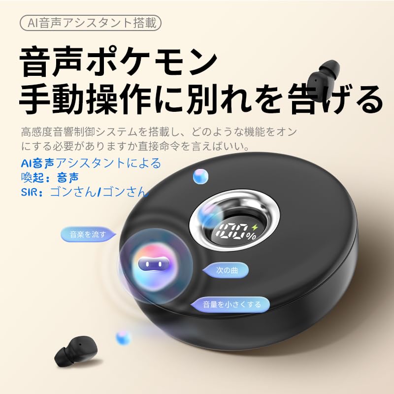 TMGADTDU earbuds with open charging case for convenient recharging
