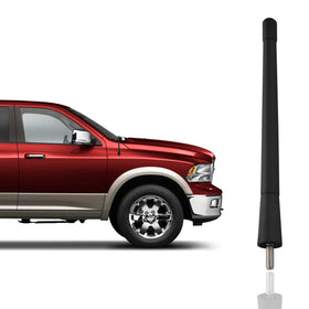 TN TrunkNets antenna mast for Dodge RAM 6.5 inch, durable and car-wash friendly.