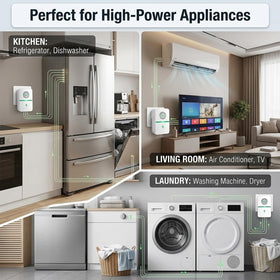 TNHINA Power Plug Pro energy saver plugged into a standard wall socket