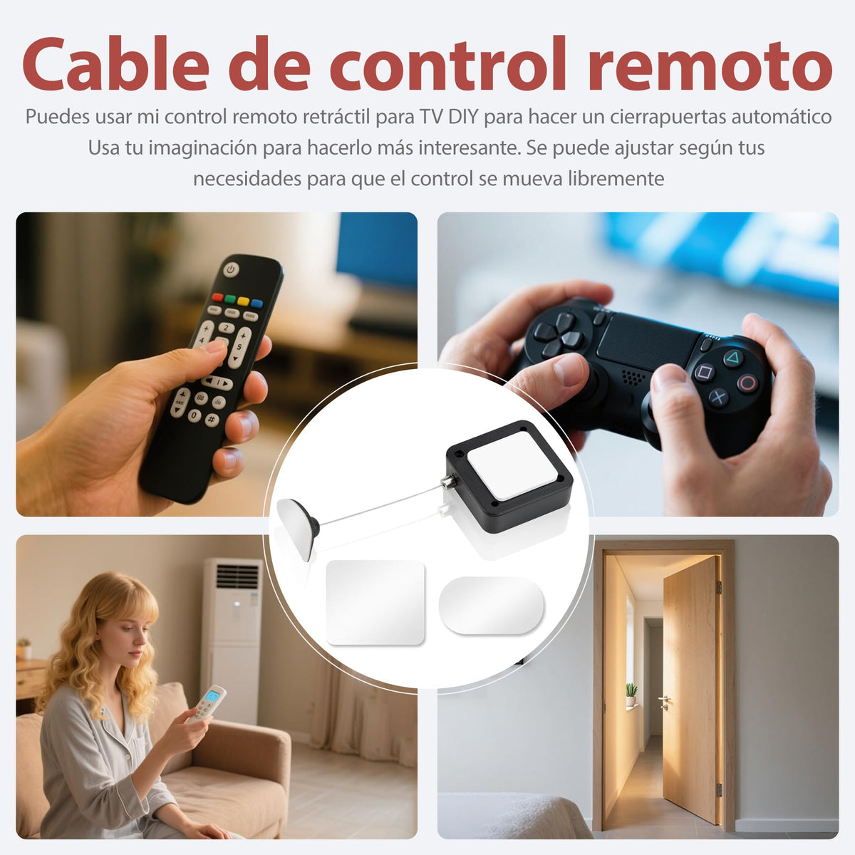 Tnkcter installed on nightstand keeping remotes handy and reducing clutter