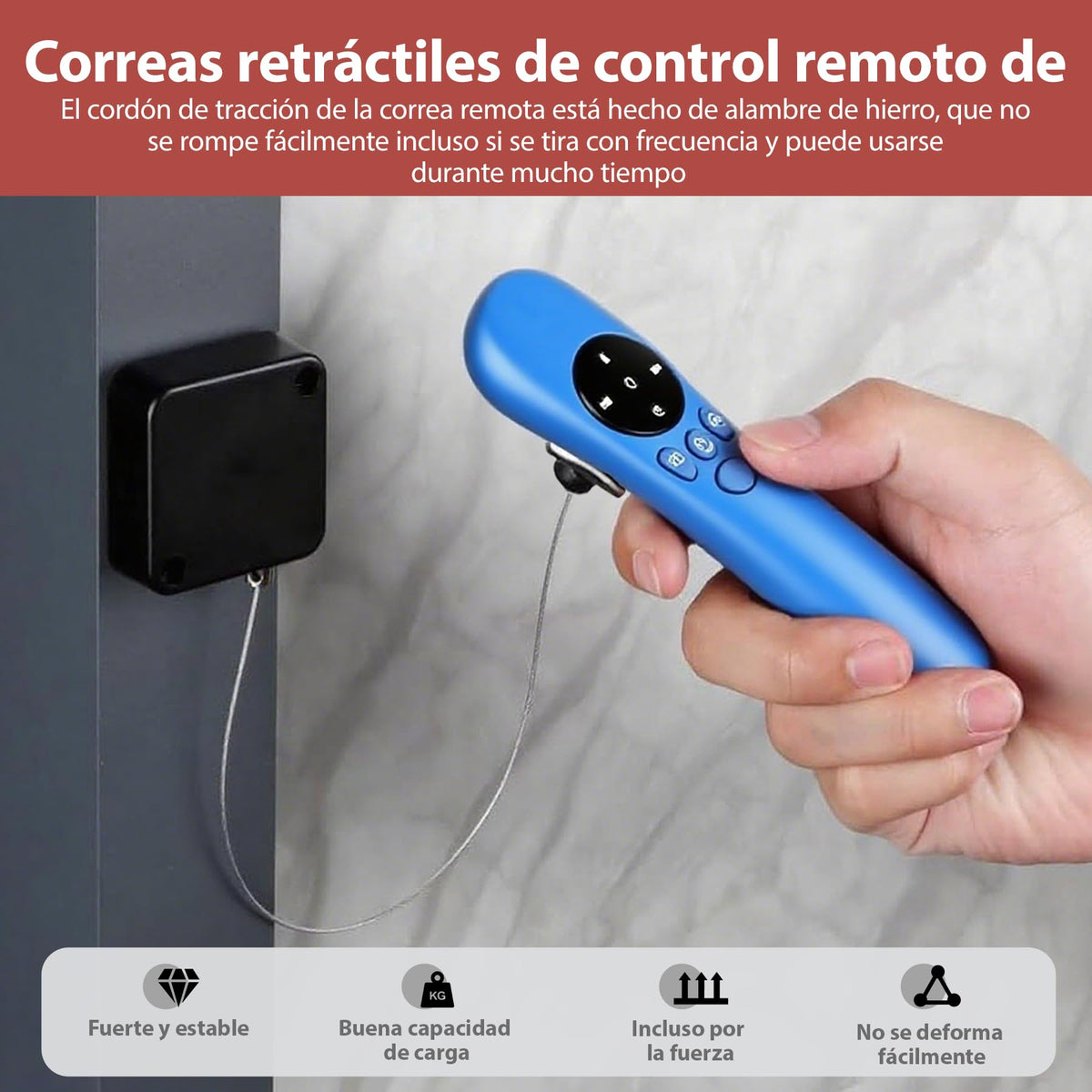 Tnkcter mounted on remote back keeping remote secure and preventing loss