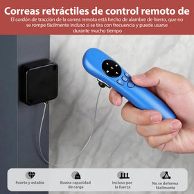 Tnkcter mounted on remote back keeping remote secure and preventing loss