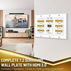 TNP HDMI ARC/eARC port close-up enabling 4K video and immersive audio.