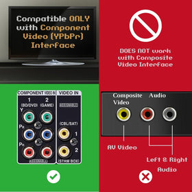 TNP PS2/PS3 YPbPr cable supports up to 1080p for rich HDTV visuals.