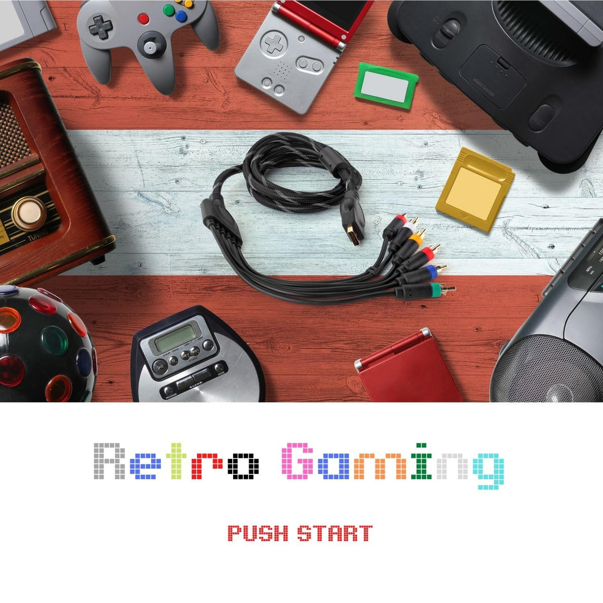 TNP PS2/PS3 compatible cable works with PS2, PS3, and PS3 Slim for flexibility.