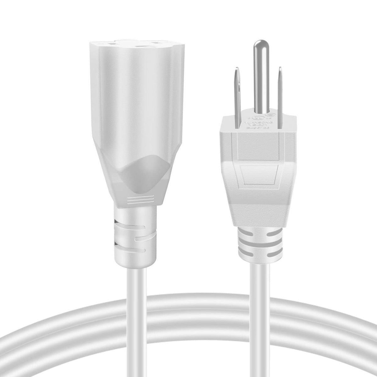 TNP universal power extension cord features a three-prong grounded plug for safety.