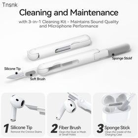 TNSNK protective cover keeps AirPods like-new after long use.