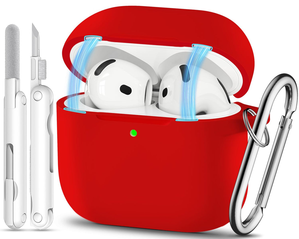 TNSNK AirPods 4 case with front LED visible for quick status checks