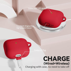 TNSNK AirPods 4 case with keychain for on-the-go organization