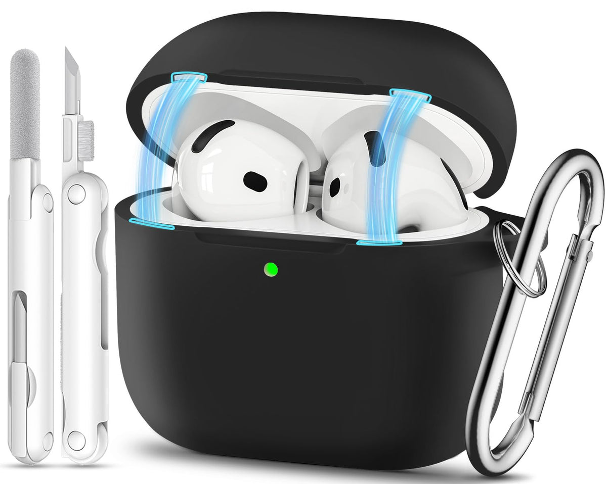 TNSNK AirPods 4 case with magnetic cover showcases sleek protection.
