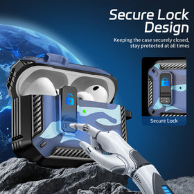 TNSNK AirPods Pro 3 case carabiner keychain adds quick-access portability.