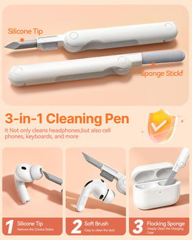 TNSNK AirPods Pro 3 Case orange with lanyard for easy portability.