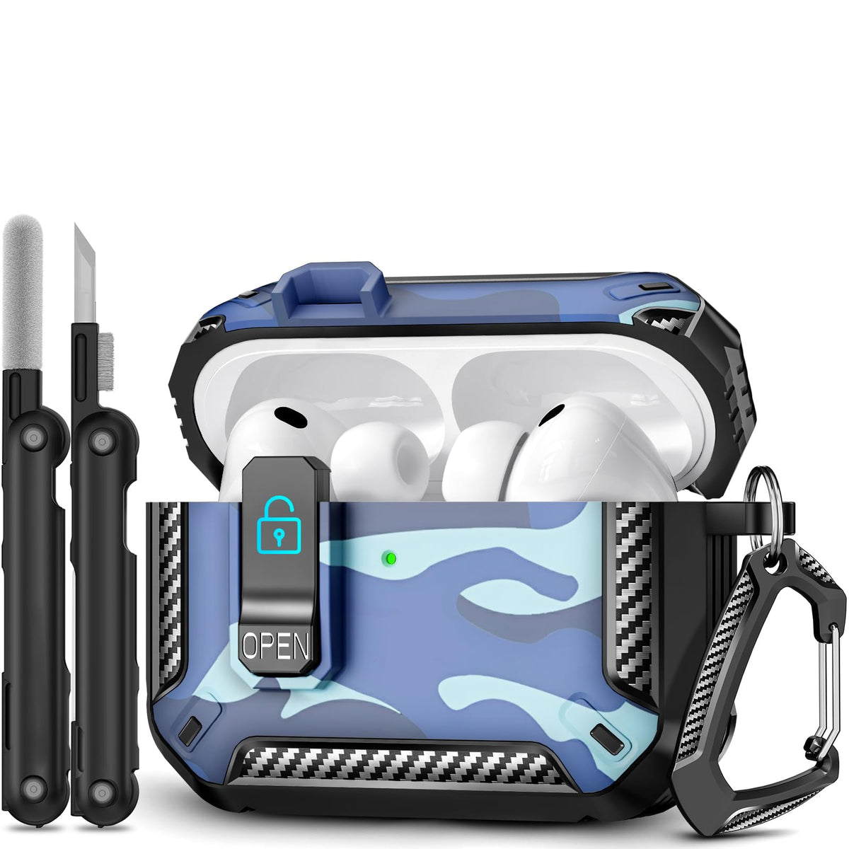 TNSNK AirPods Pro 3 case with safety lock provides secure everyday protection.