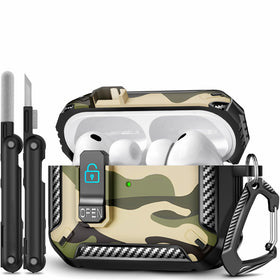 TNSNK AirPods Pro 3 case with security lock protects against accidental openings.