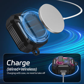 TNSNK AirPods 4 case comes with carabiner for on-the-go carrying.
