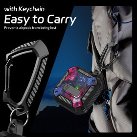 TNSNK AirPods 4 case package includes case, cleaning kit, and keychain.