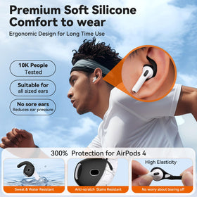 TNSNK AirPods 4 precise cutouts keep sound and controls intact.