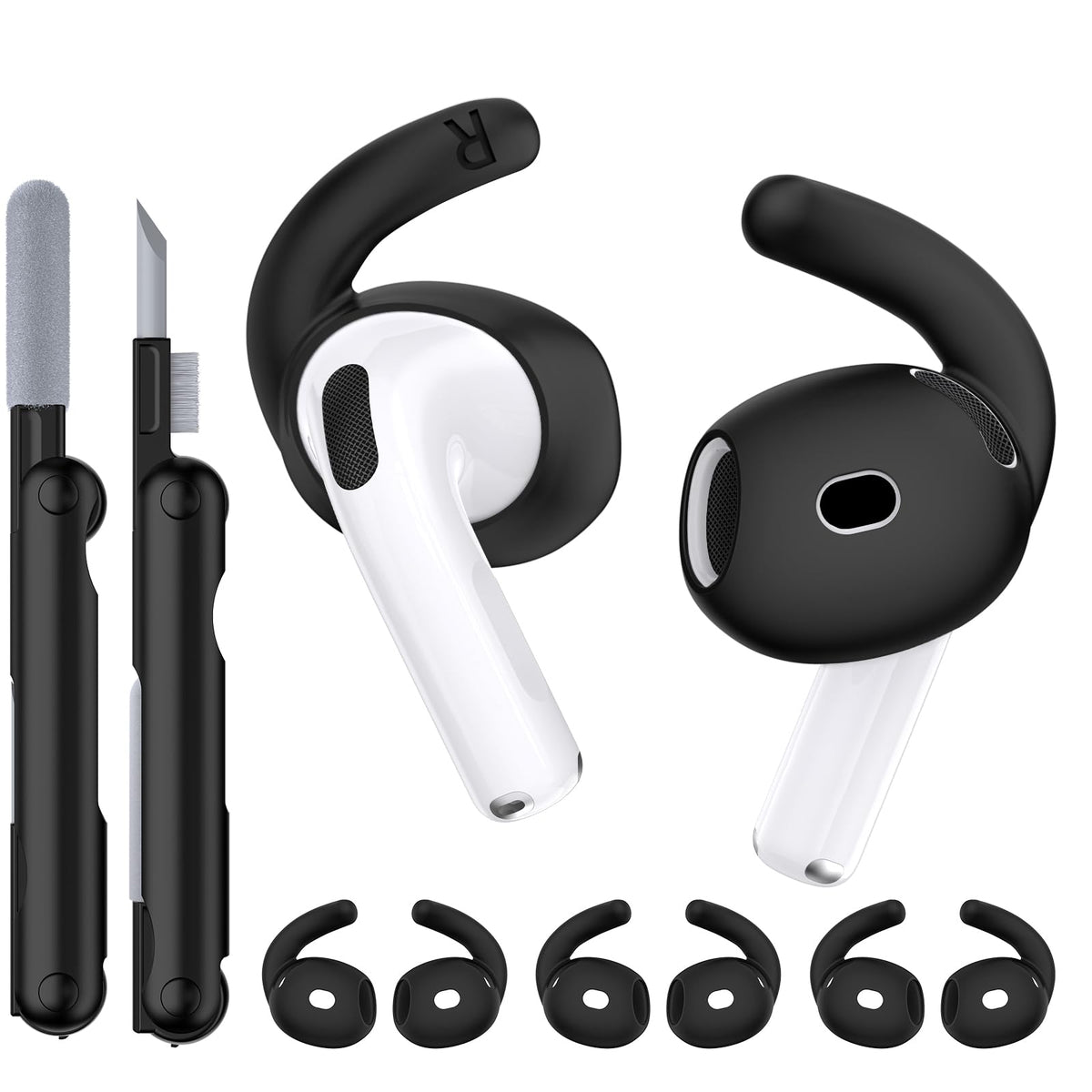 TNSNK AirPods 4 ear tips anti-slip for secure workouts.