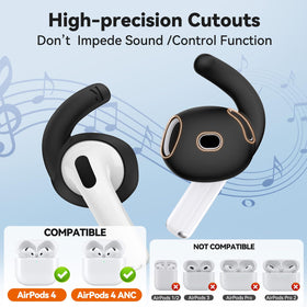 TNSNK AirPods 4 sport ear hooks provide active stability.