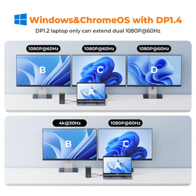 TobenONE docking station delivers 100W power for reliable laptop charging.