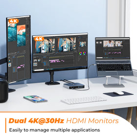 TobenONE 65W power supply powers laptops safely during heavy tasks.