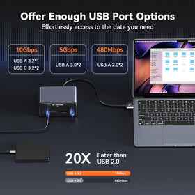 Tobenone dedicated 20W USB-C fast charge port for accessories