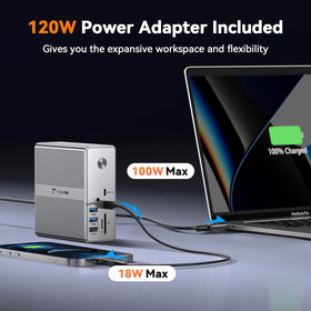 TobenONE Dock with SD and Micro SD slots for quick file transfer.