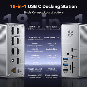 TobenONE Dock USB ports provide fast peripheral access.