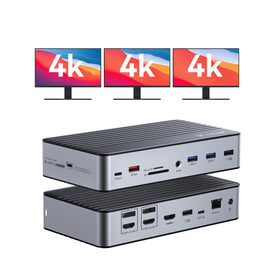 TobenONE DisplayLink docking station powers triple-monitor setup for productivity