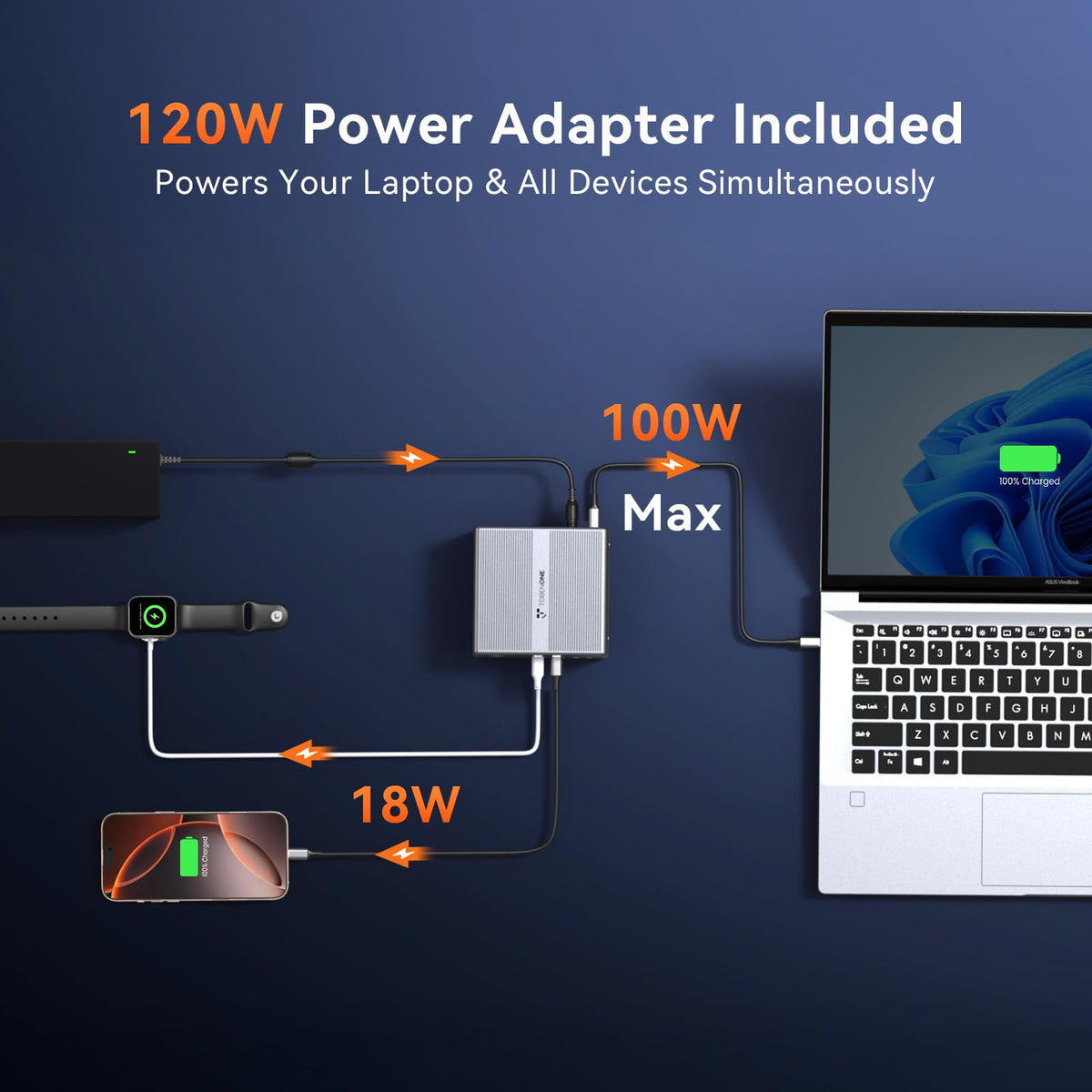 TobenONE docking triple-4K output enables multi-monitor productivity