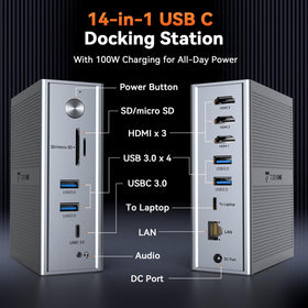 DisplayLink-enabled TobenONE enables three extended monitors from a single USB-C port.