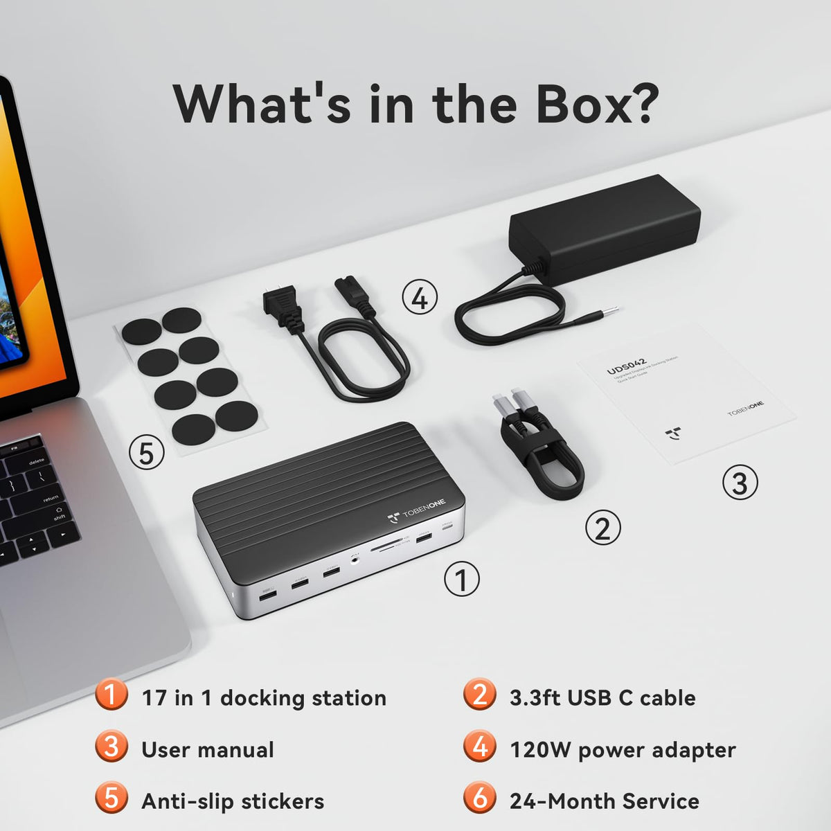 TobenONE docking station supports structured, flexible workstation setups