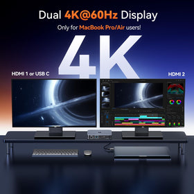 TobenONE dual 4K60Hz HDMI display link delivering crisp visuals