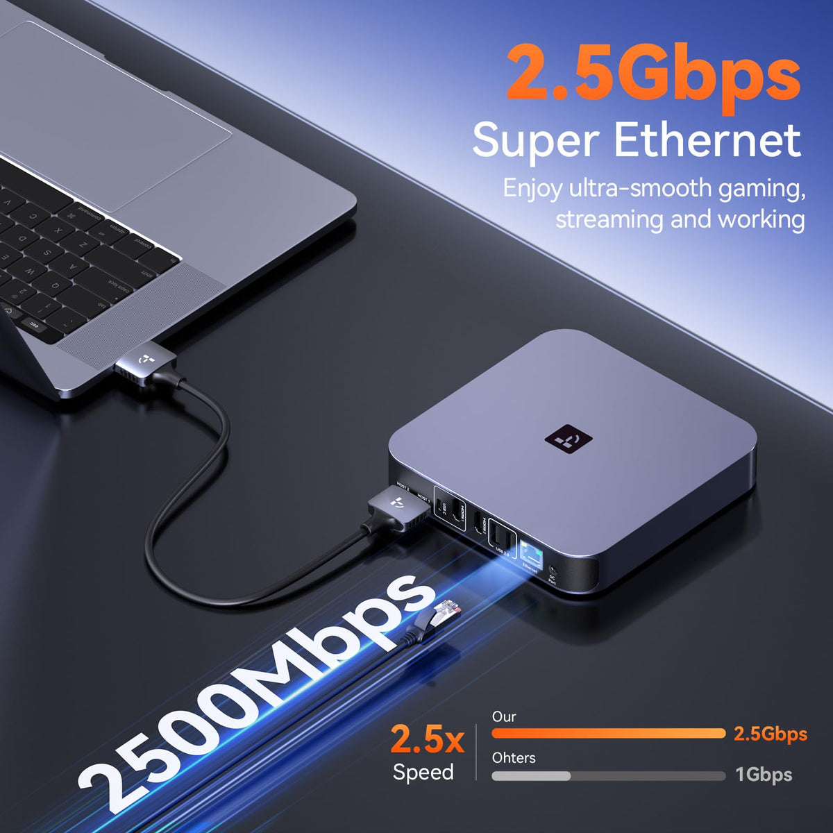 TobenONE front USB-C 30W ports fast-charge devices during meetings