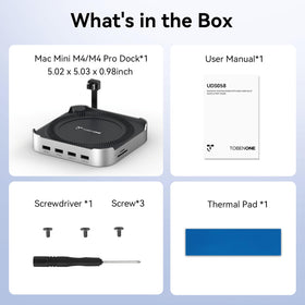 TobenONE M4 Dock anti-slip pads stabilize the workstation