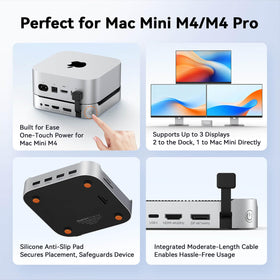 TobenONE M4 Dock with dual displays for multitasking
