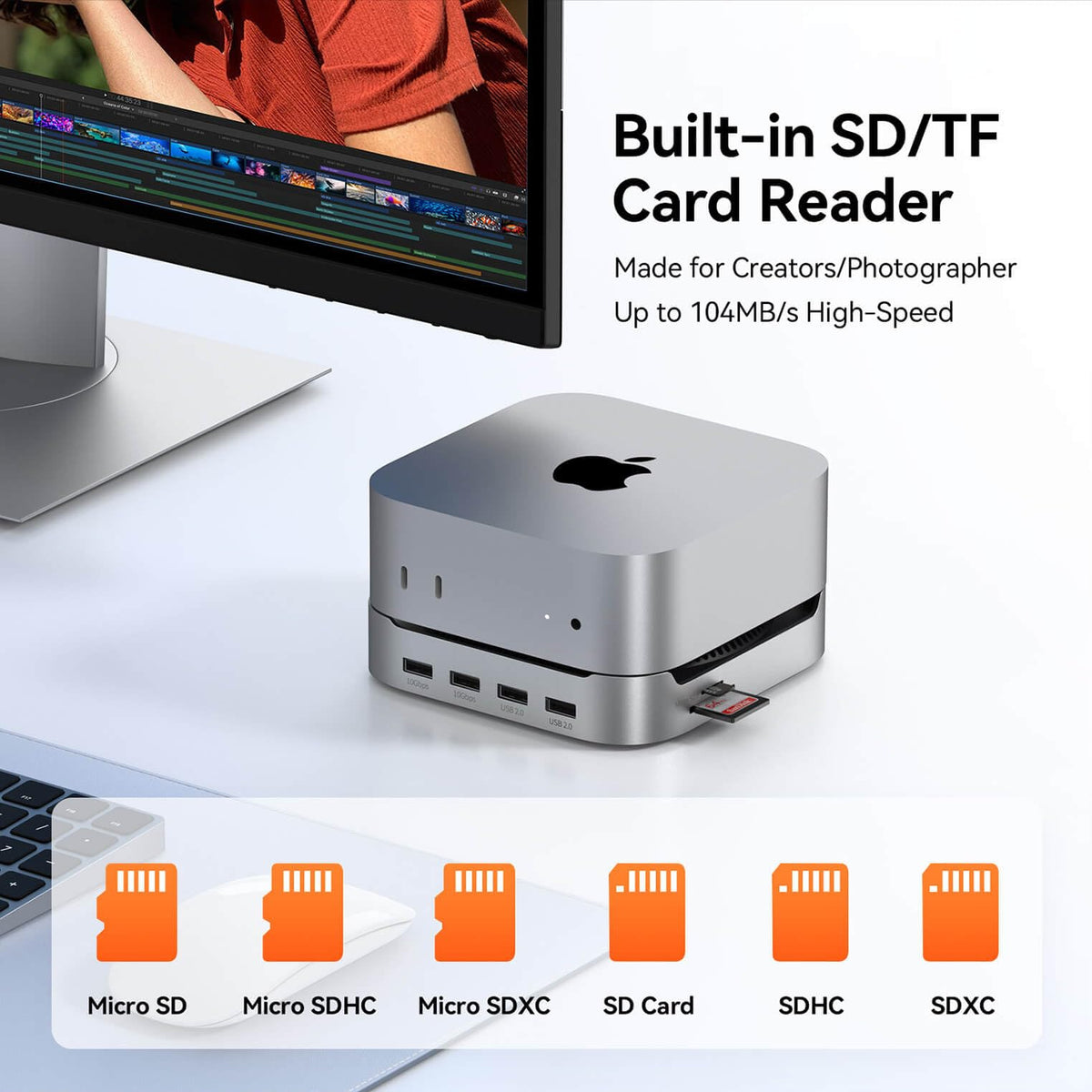 TobenONE M4 Dock one-touch power button for quick startup