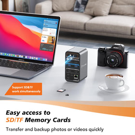 TobenONE compact dock keeps your desk organized and ready.